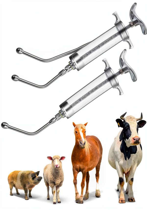 Threlaco Large Drench Gun Reusable Livestock Feeding-0