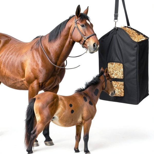 Srefaka Horse Goat Hay Feeder Bag Durable Waterproof Design-3