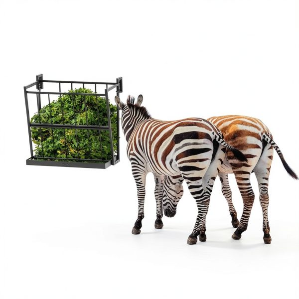 Nananardoso Wall Mounted Hay Rack Large Capacity Feeding-6