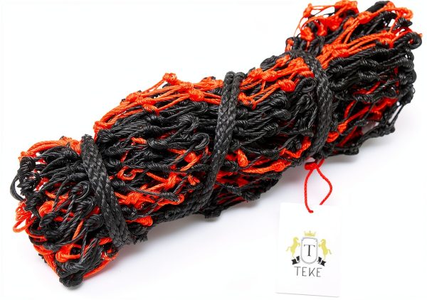 TEKE Horse Hay Net Slow Feed Small Mesh Black Red-1