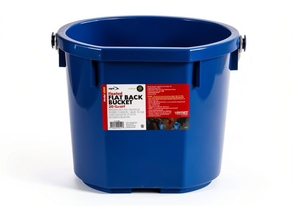 API Plastic Horse Water Heater Bucket 20 Quart Blue-1