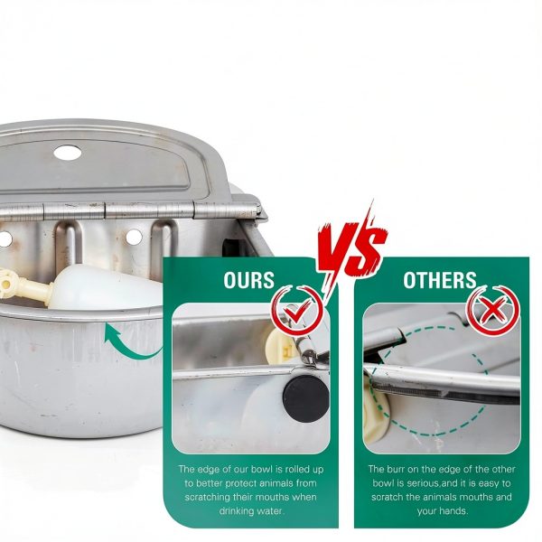 Tbrand Stainless Steel Automatic Livestock Water Bowl-5