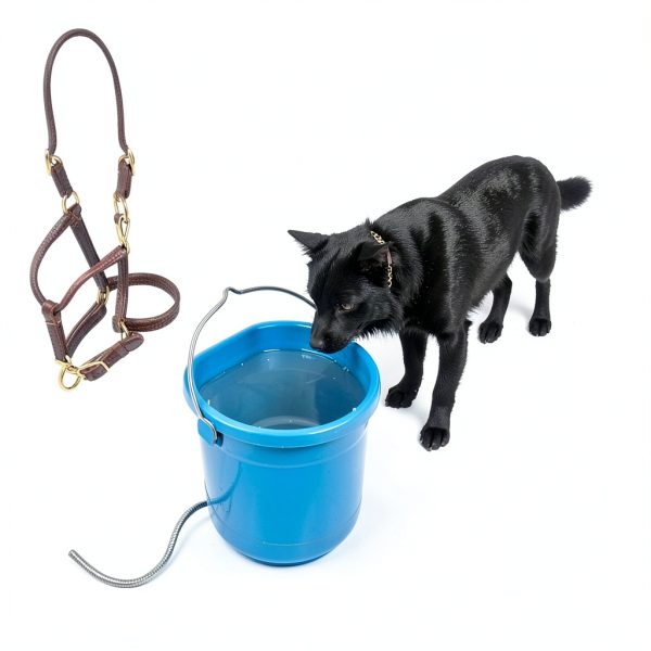 API Plastic Horse Water Heater Bucket 20 Quart Blue-4
