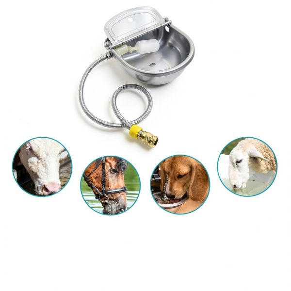 COMVIEE Automatic Pet Water Bowl Float Valve Livestock-5