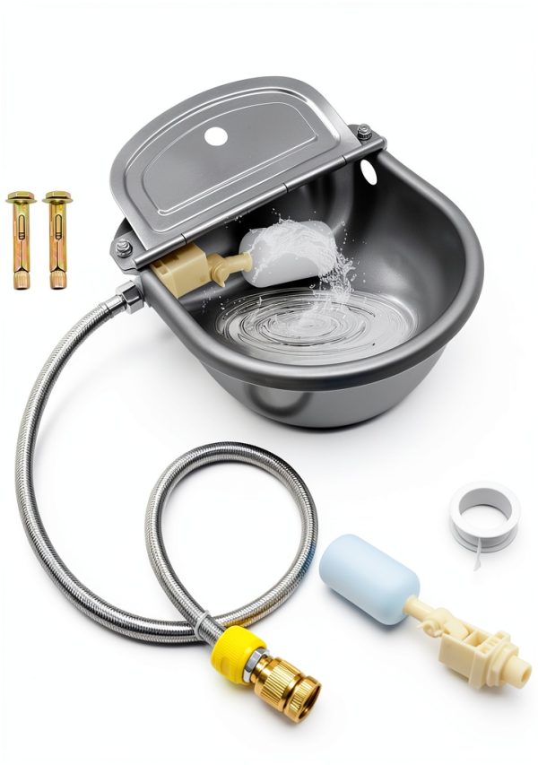 COMVIEE Automatic Pet Water Bowl Float Valve Livestock-0