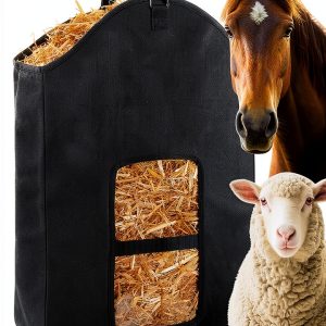 Srefaka Horse Goat Hay Feeder Bag Durable Waterproof Design-0