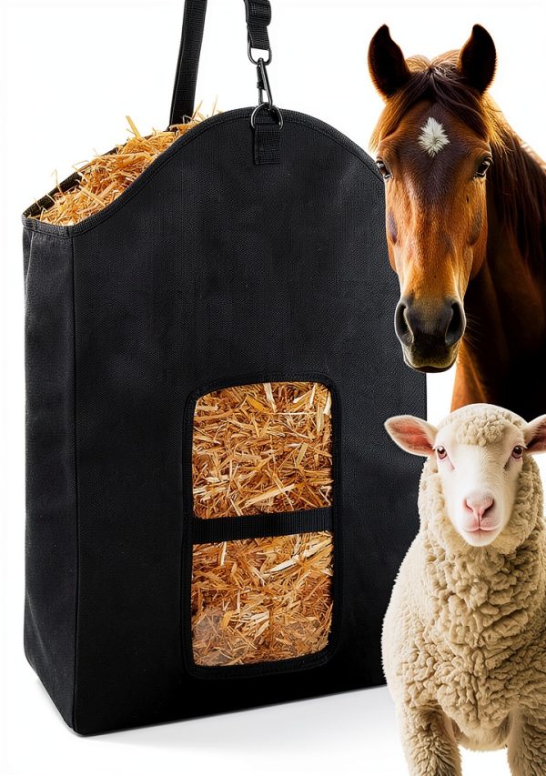 Srefaka Horse Goat Hay Feeder Bag Durable Waterproof Design-0