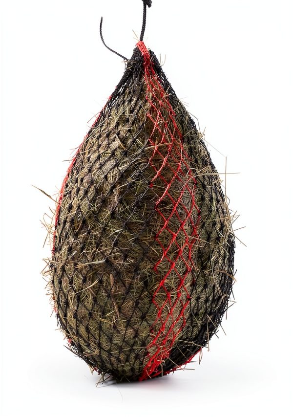 TEKE Horse Hay Net Slow Feed Small Mesh Black Red-2
