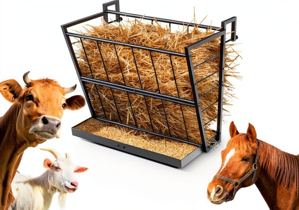 Nananardoso Wall Mounted Hay Rack Large Capacity Feeding-0