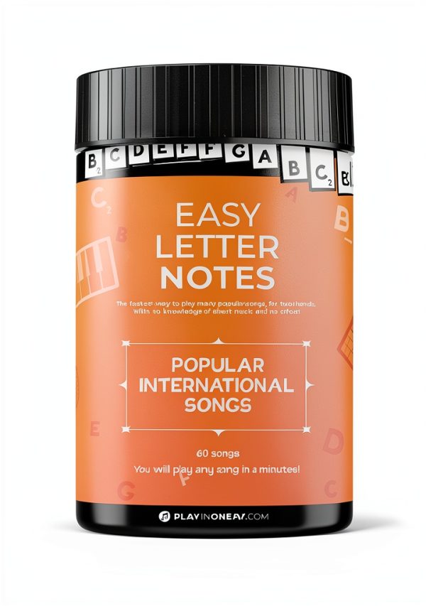 Easy Letter Notes Piano Book for Teens Learn Fast-0