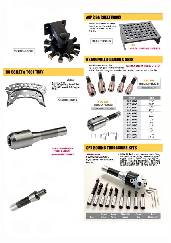 HHIP 3900-1601 R8 Collet and Tool Tray - Easy Install Workholding-1
