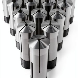 Precision 5C Collet Set for Mill Chuck Holder 1/8-1" by 16ths Hardened T.I.R. 0.0005" Lathe (15Pcs)-0