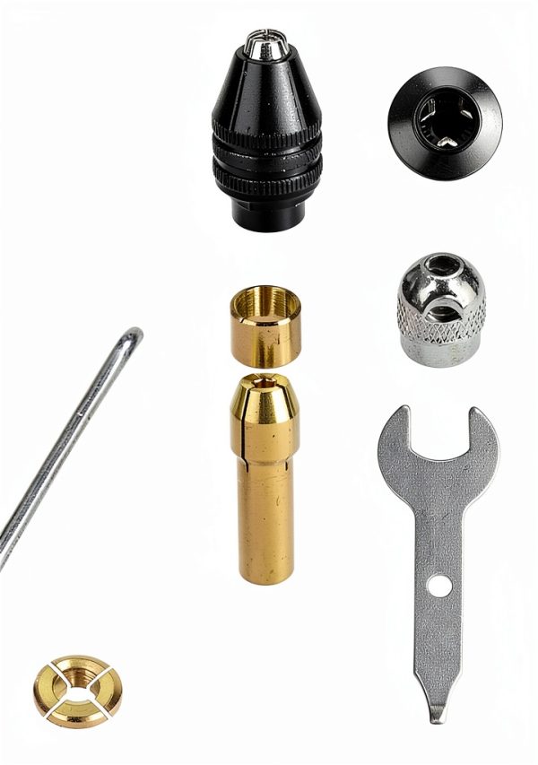 Drill Chuck Collet Set NIANNIAN 15Pcs for Dremel 1/32‑1/8 Brass-1