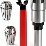 Dlantool 1/2 Inch Shank Router Collet Extension for 1/4 and 1/2 Bits-0