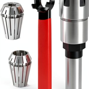 Dlantool 1/2 Inch Shank Router Collet Extension for 1/4 and 1/2 Bits-0
