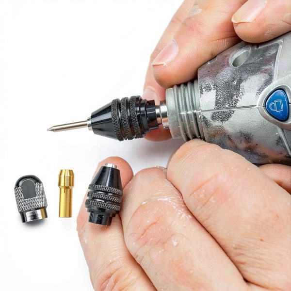 Drill Chuck Collet Set NIANNIAN 15Pcs for Dremel 1/32‑1/8 Brass-5