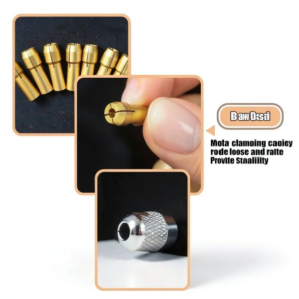 Drill Chuck Collet Set NIANNIAN 15Pcs for Dremel 1/32‑1/8 Brass-3