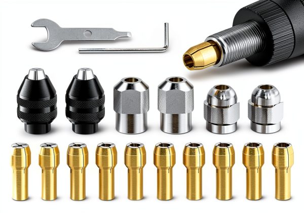 EMVANV Drill Chuck Collet Set 28pcs for Dremel 1/32‑1/8 Inch Change-0